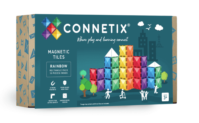 Rainbow Rectangle Pack 18 Pcs