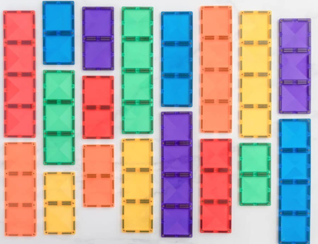 Rainbow Rectangle Pack 18 Pcs