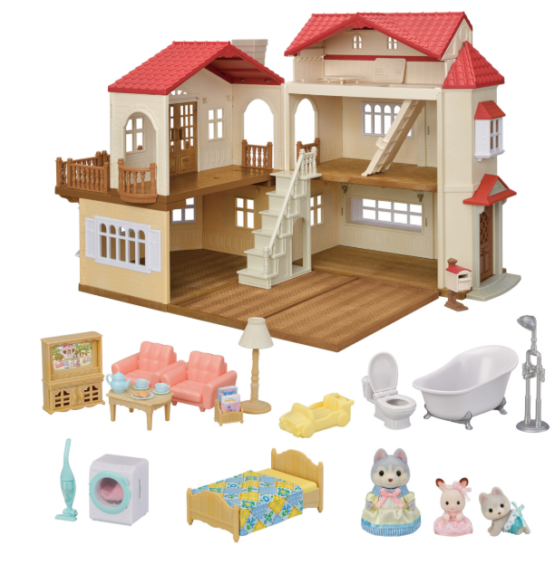 Calico Critters Red Roof Country Home Gift Set