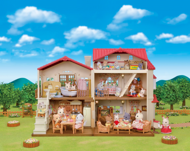 Calico Critters Red Roof Country Home Gift Set