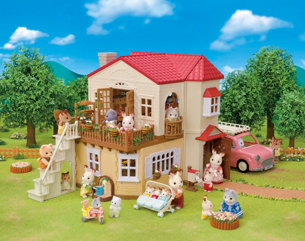 Calico Critters Red Roof Country Home Gift Set