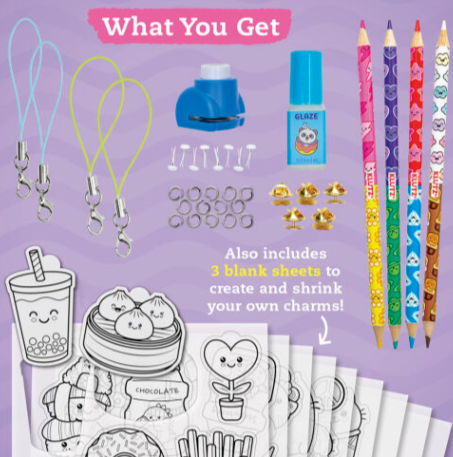Kawaii Color And Shrink Charms
