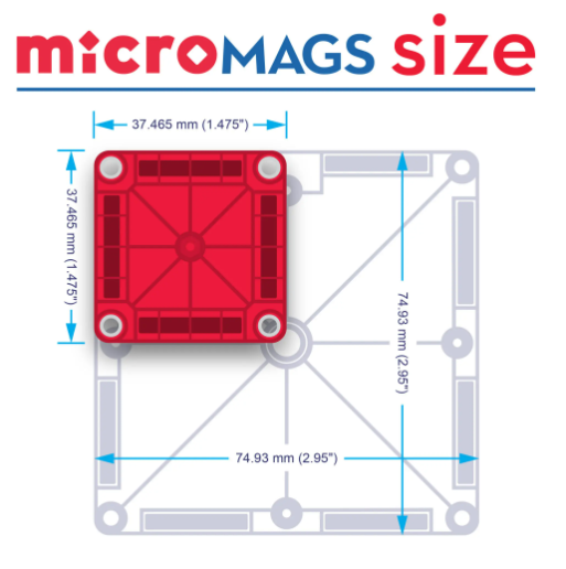 Magna-Tiles® Combo And Micro Mags 20 piece set