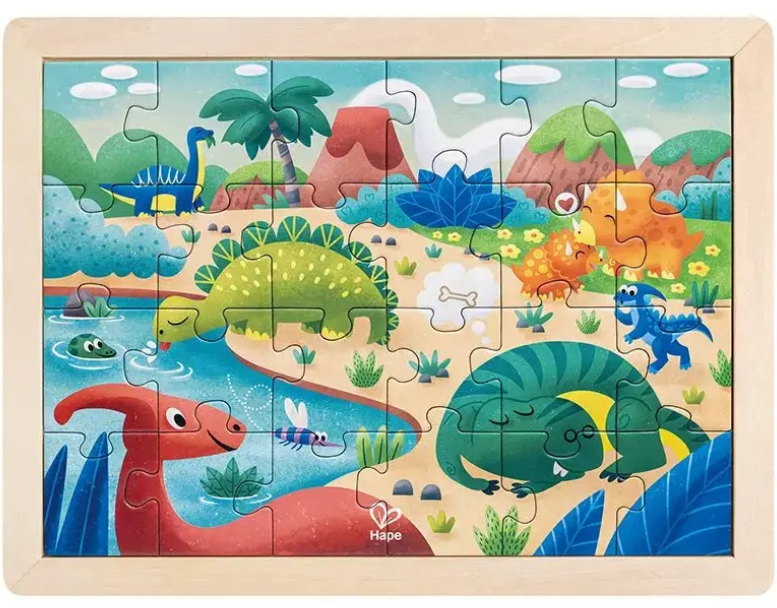 24 pc Dino Wood Puzzle