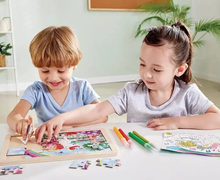 24 pc Unicorn Friends Wood Puzzle