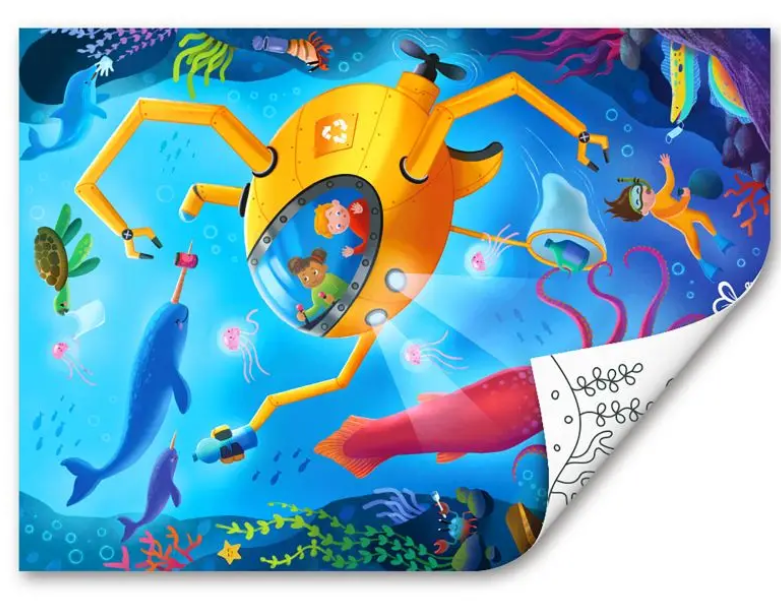48 pc Ocean Rescue Wood Puzzle
