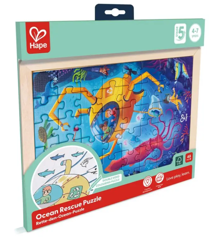 48 pc Ocean Rescue Wood Puzzle