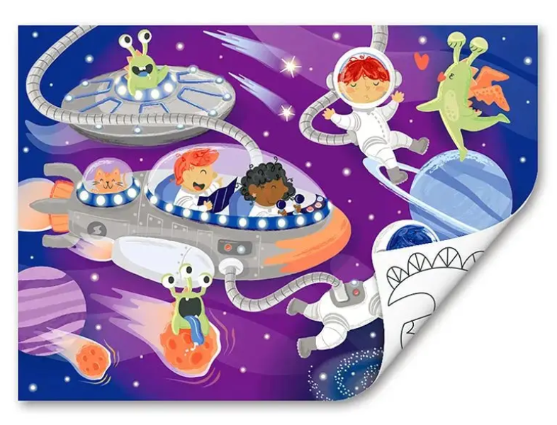 48 pc Space Friends Wood Puzzle