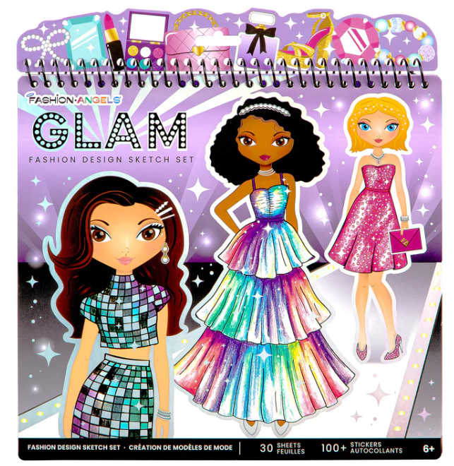 Glam Fashion Design Sketch Set