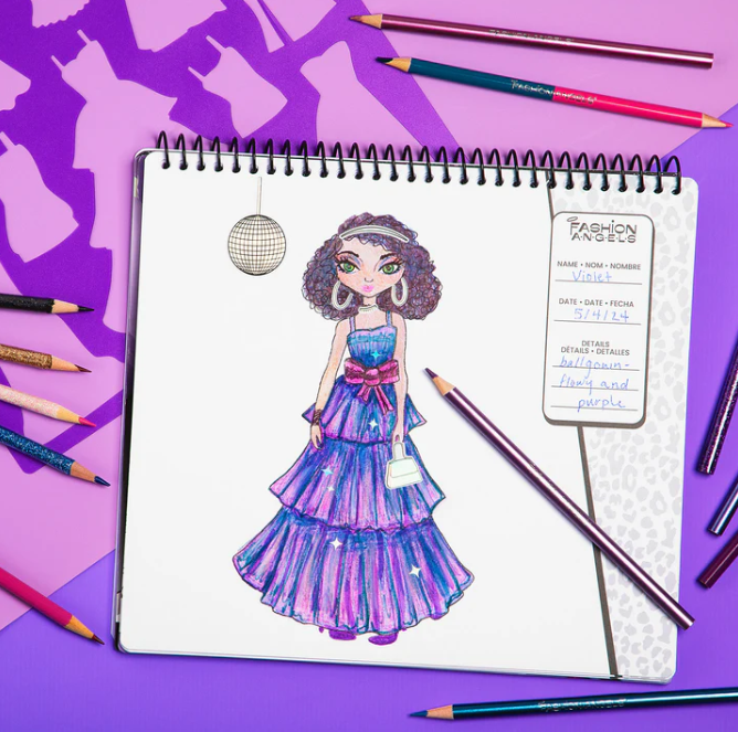 Glam Fashion Design Sketch Set