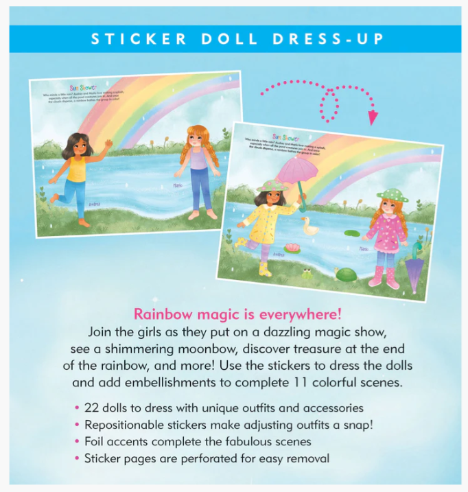 Sticker Doll Dress Up Rainbow Magic