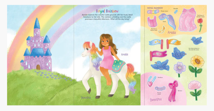 Sticker Doll Dress Up Rainbow Magic