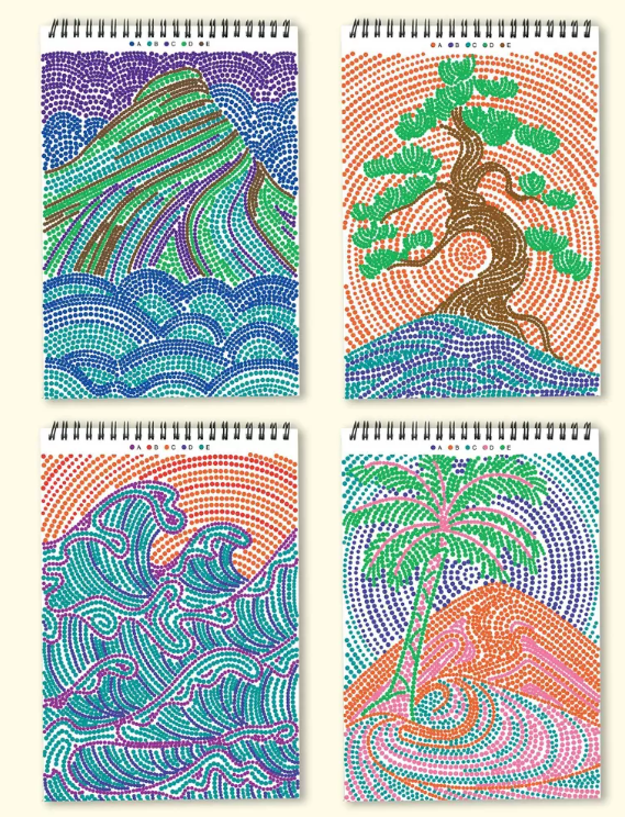 FlowArt Landscapes Dot By Letter