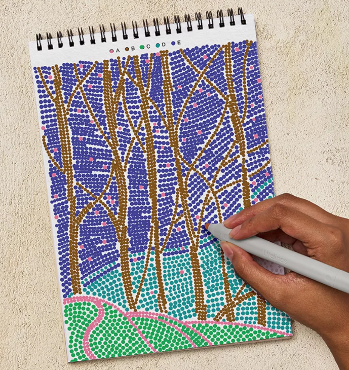 FlowArt Landscapes Dot By Letter