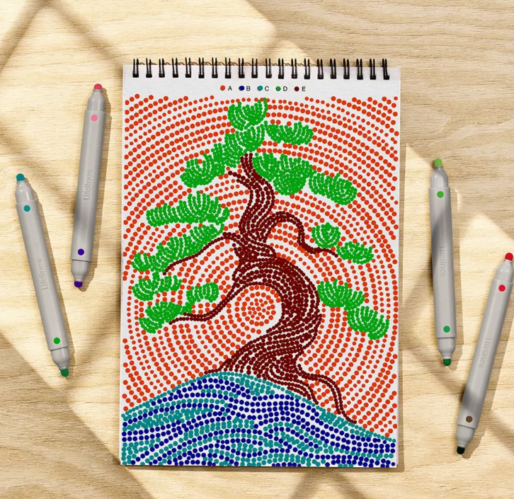 FlowArt Landscapes Dot By Letter