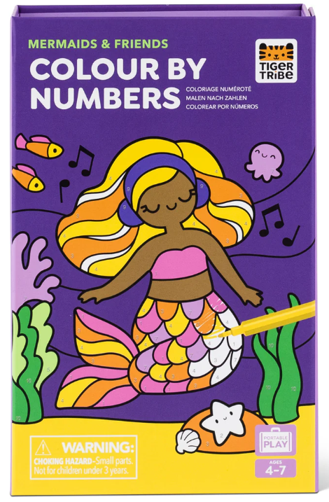 Color By Number Mermaids And Friends
