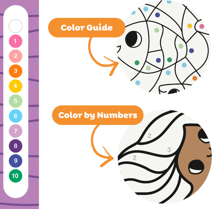 Color By Number Mermaids And Friends