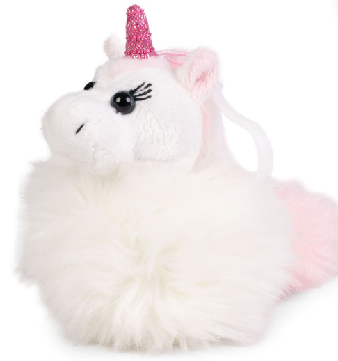 Pompom Unicorn Stuffed Keyring Keycraft