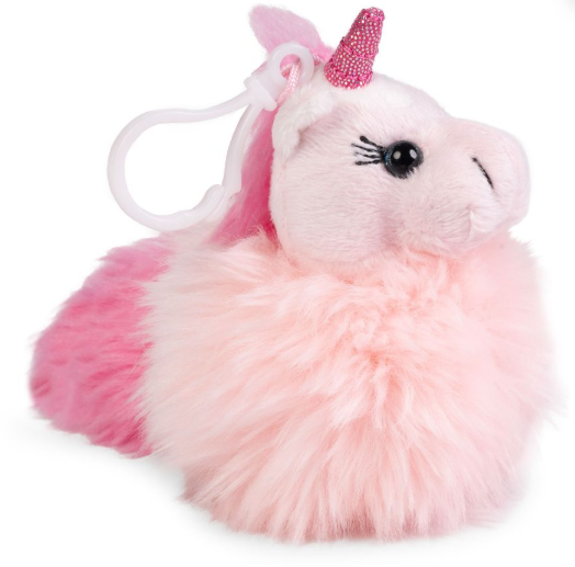 Pompom Unicorn Stuffed Keyring Keycraft