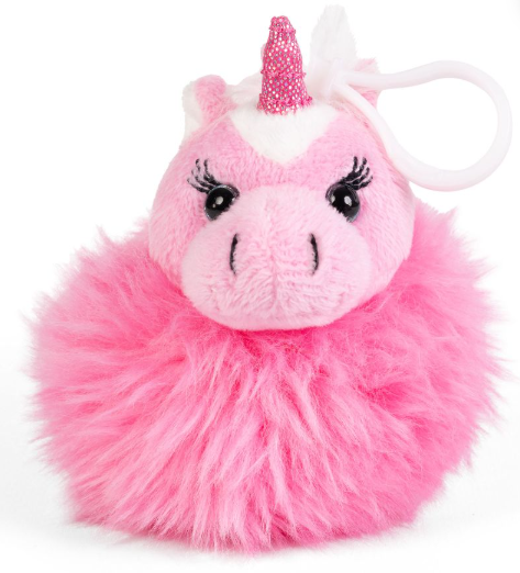 Pompom Unicorn Stuffed Keyring Keycraft