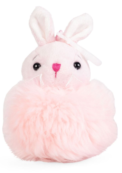 Pompom Bunny Stuffed Keyring