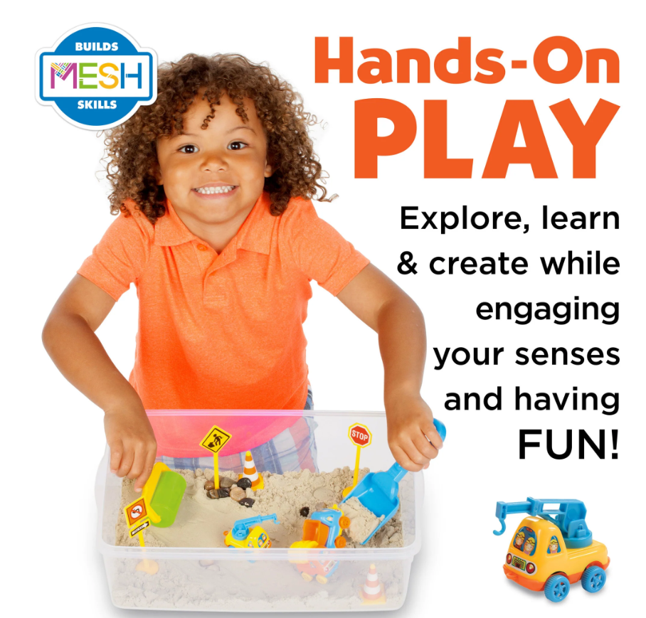 Construction Zone Sensory Bin