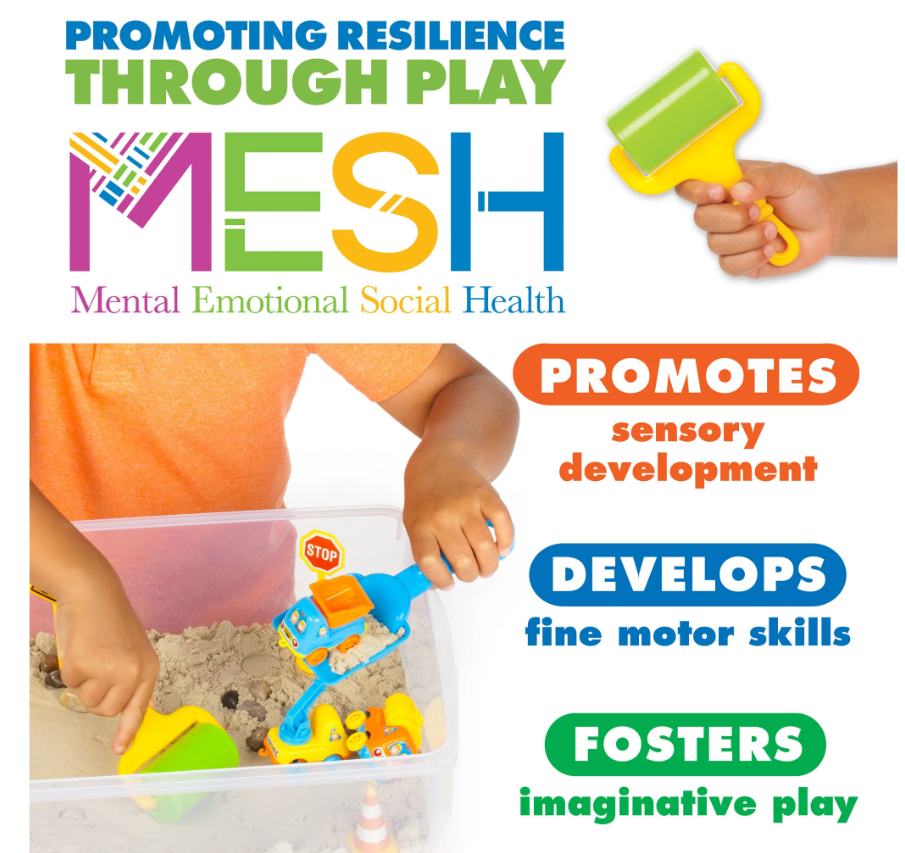 Construction Zone Sensory Bin