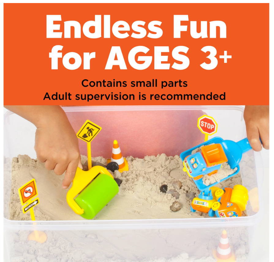 Construction Zone Sensory Bin