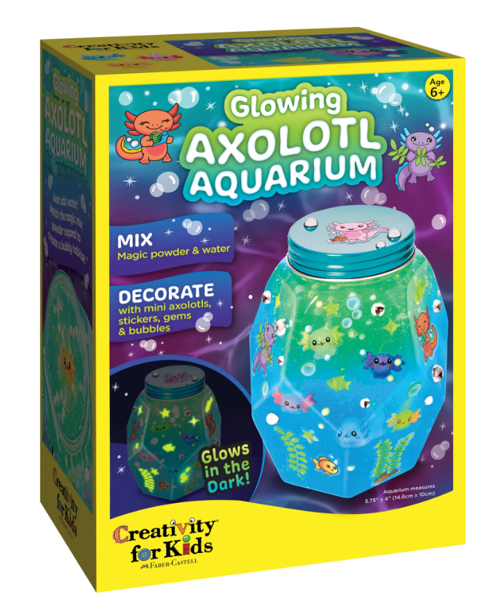Glowing Axolotl Aquarium
