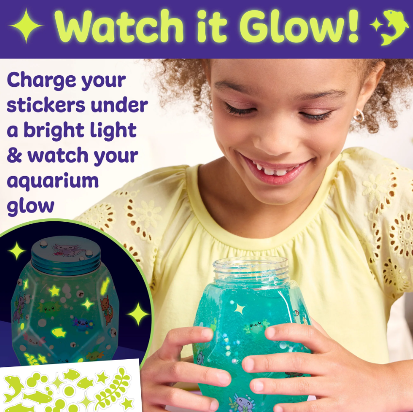 Glowing Axolotl Aquarium