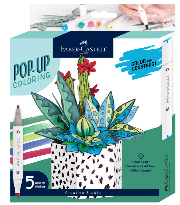 Succulent Pop Up Coloring