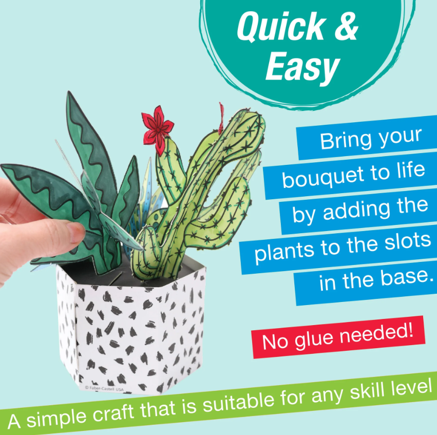 Succulent Pop Up Coloring