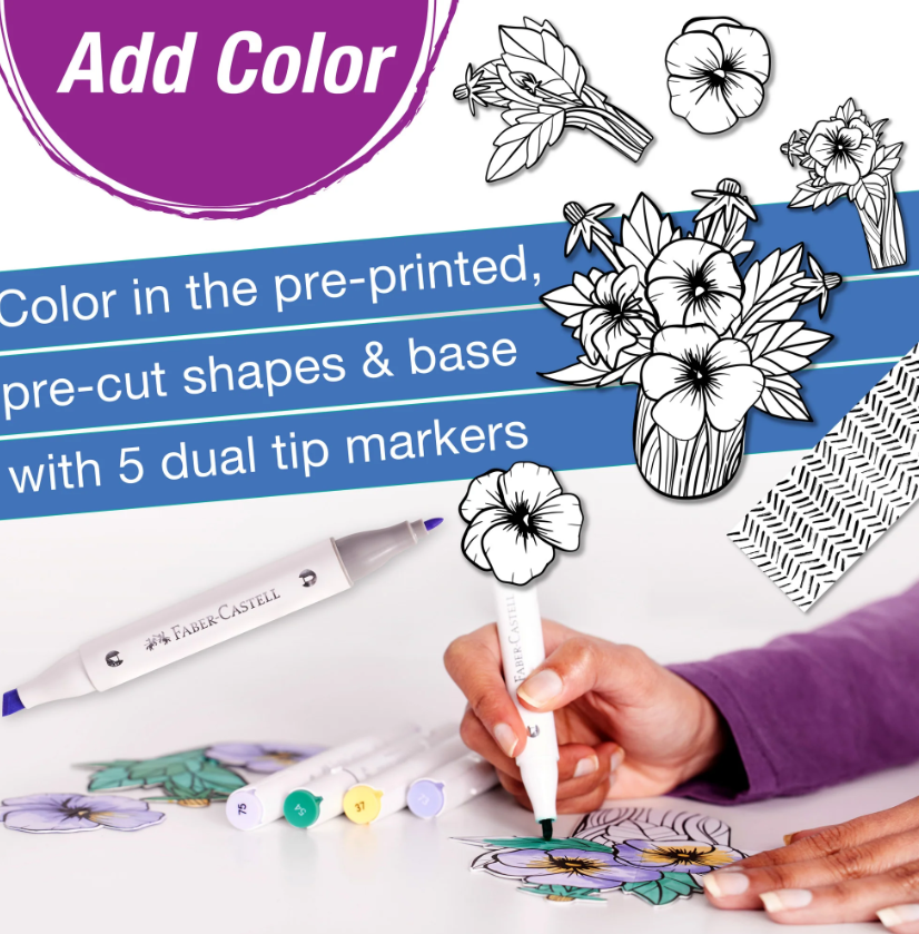 Pansy Pop Up Coloring