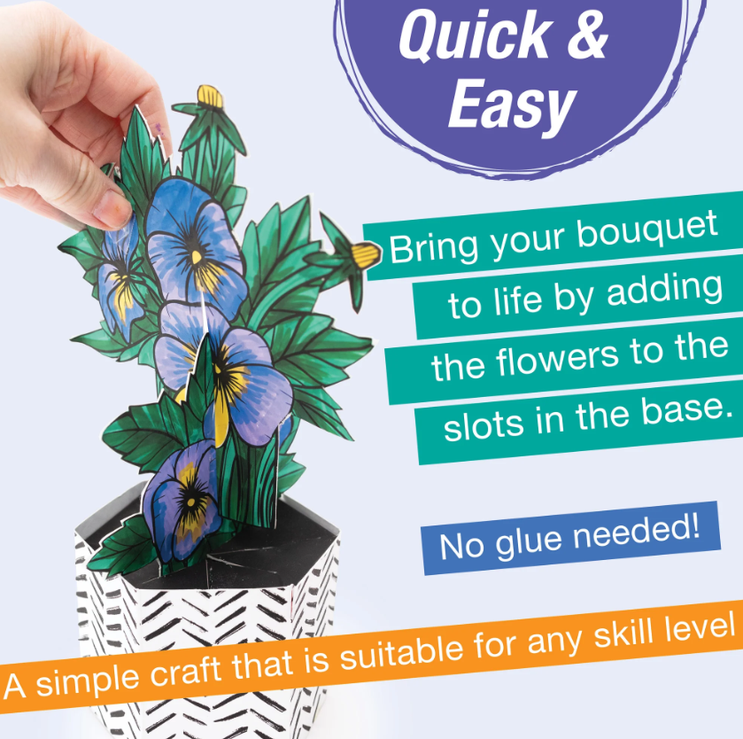 Pansy Pop Up Coloring