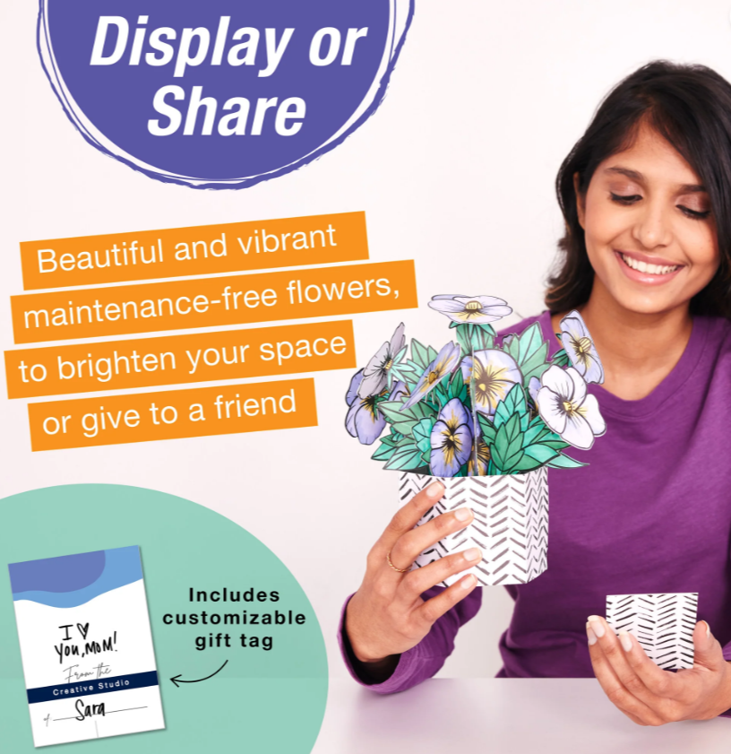 Pansy Pop Up Coloring