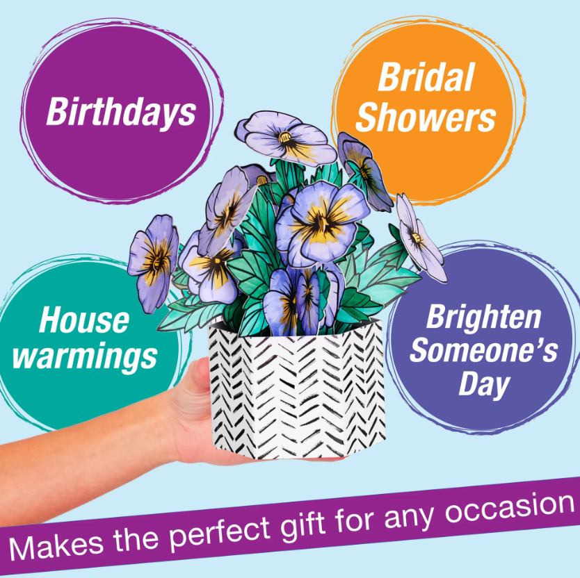 Pansy Pop Up Coloring