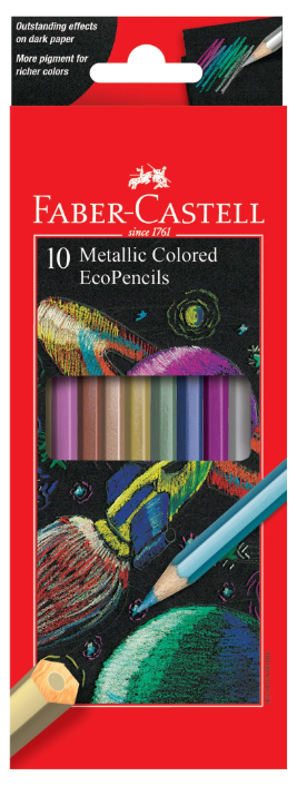 Metallic Eco Pencils 10 Ct