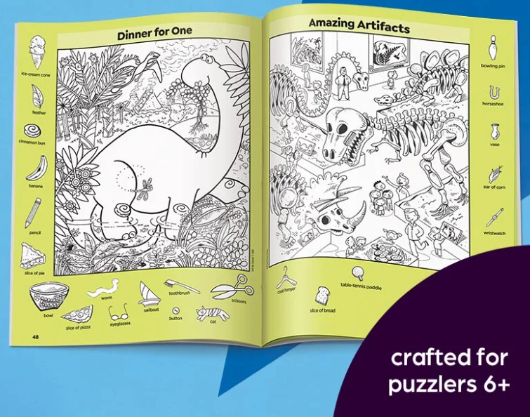 Highlights Hidden Pictures Dinosaur Puzzles