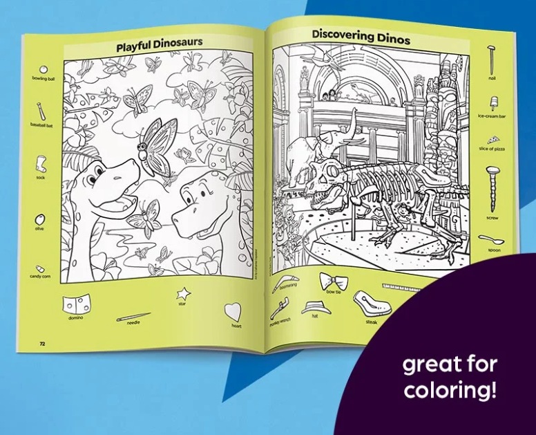 Highlights Hidden Pictures Dinosaur Puzzles