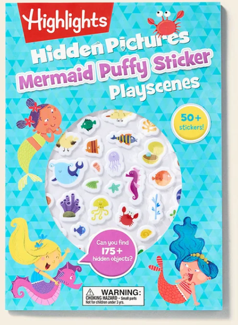 Highlights Hidden Pictures Mermaid Puffy Sticker