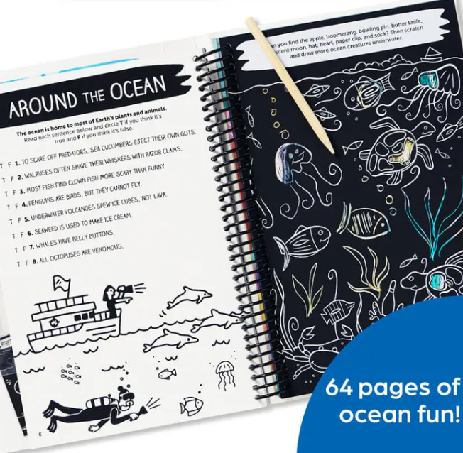 Scratch Off Hidden Pictures Mysterious Ocean Puzzles