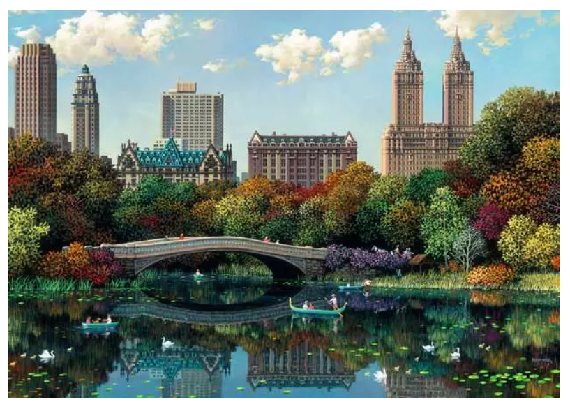 1000 pc NY Central Park Bow Bridge Puzzle
