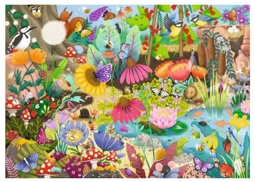 1000 pc Little Garden World Puzzle