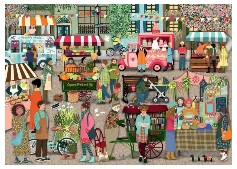 1000 pc Street Market Puzzle