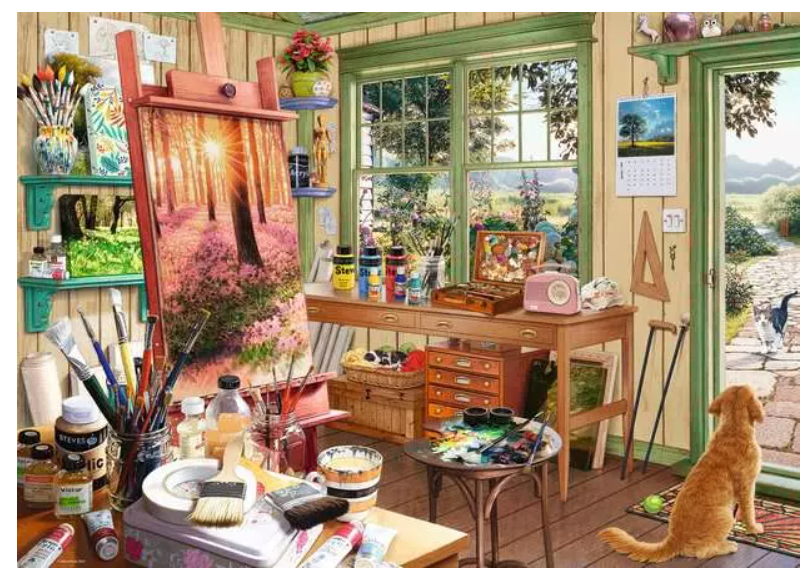 1000 pc The Artists Shed Puzzle