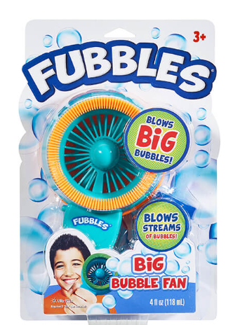 Fubbles Big Bubble Fan Little Kids
