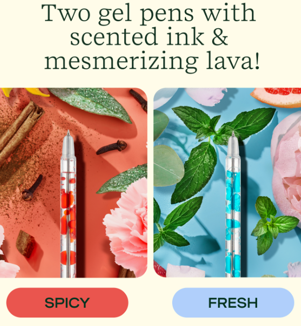 Lava Pen Red Blue 2 Pack