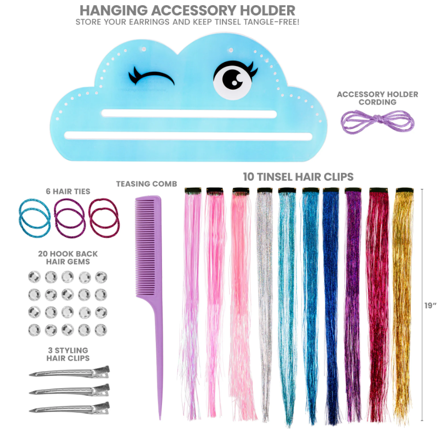 Shimmer And Style Tinsel Hair Kit