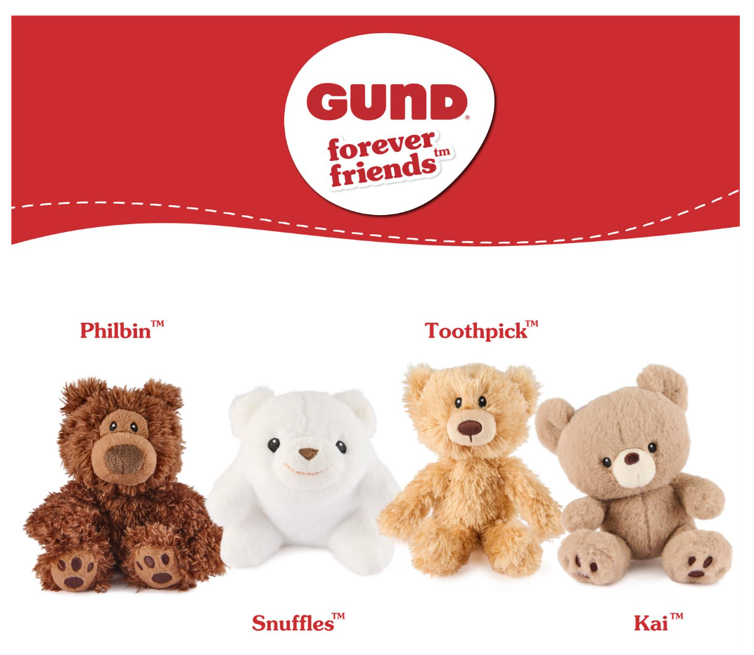Gund Mini Bear (styles vary; sold individually)