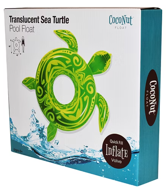 Glitter Sea Turtle Pool Float